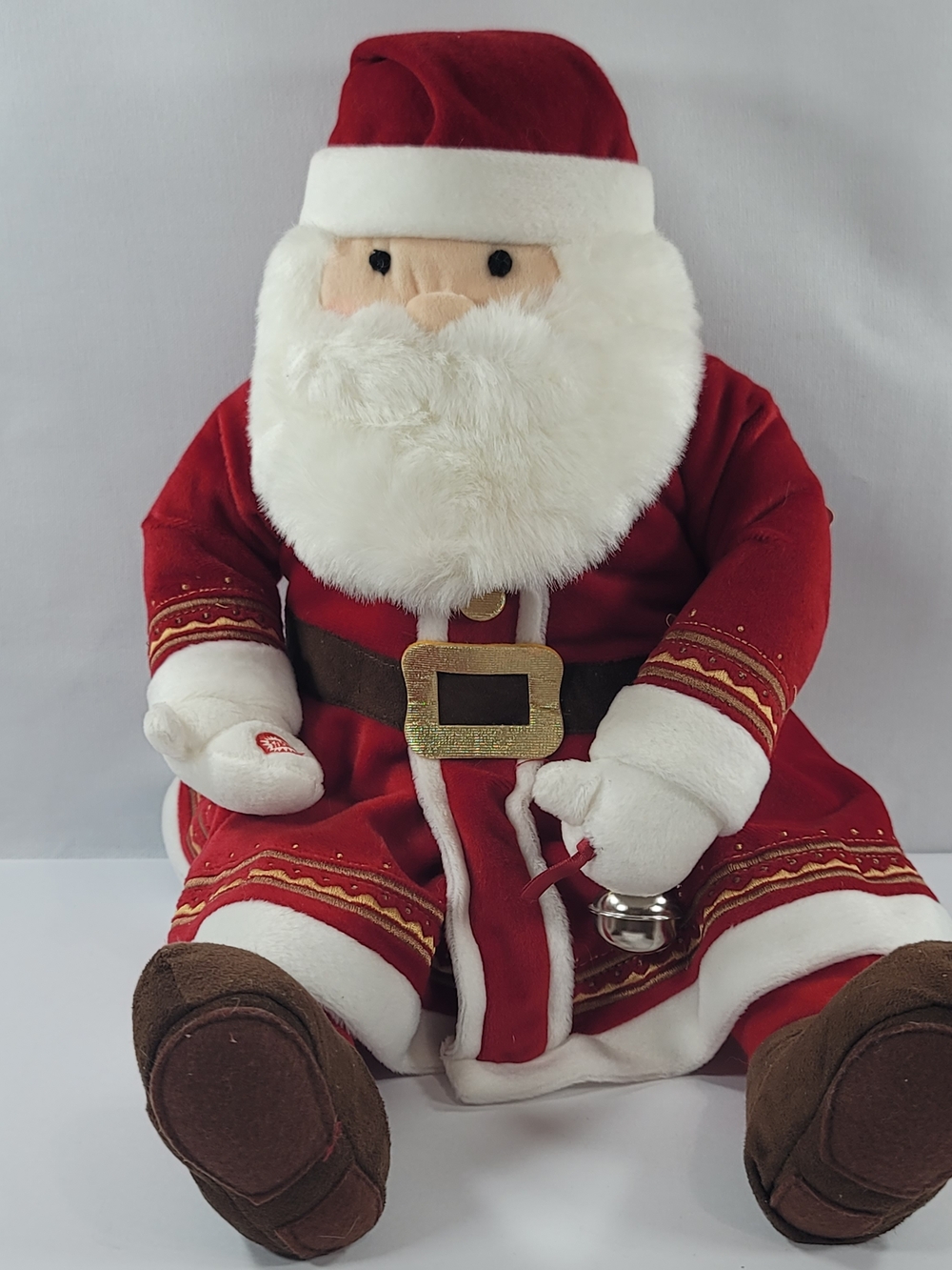 Plush Santa Claus Holiday Doll - Red & White